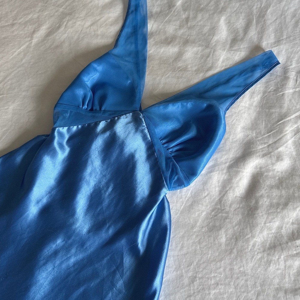 La Vie En Rose Sapphire Blue Slip